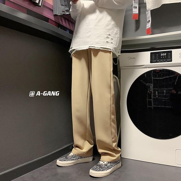 

men's pants kemoy solid color straight 2021 fashion woman casual oversize harajuku male clothing, Black