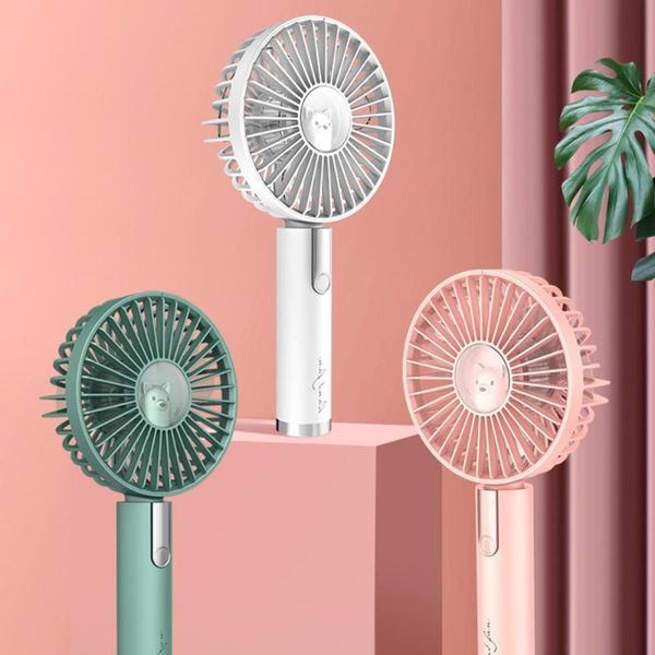 

electric fans summer portable mini fan 3 speed adjustable usb rechargeable desk handheld air conditioner cooler outside travel artifact