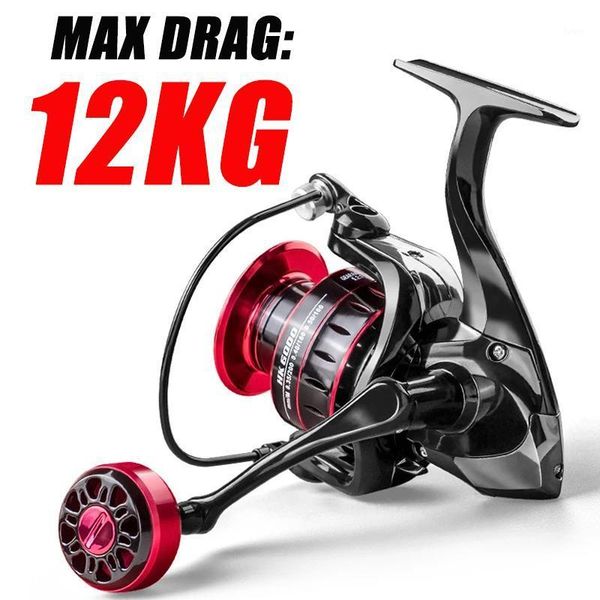 

baitcasting reels fishing spinning reel metal spool max drag 12kg high speed carp for sea saltwater