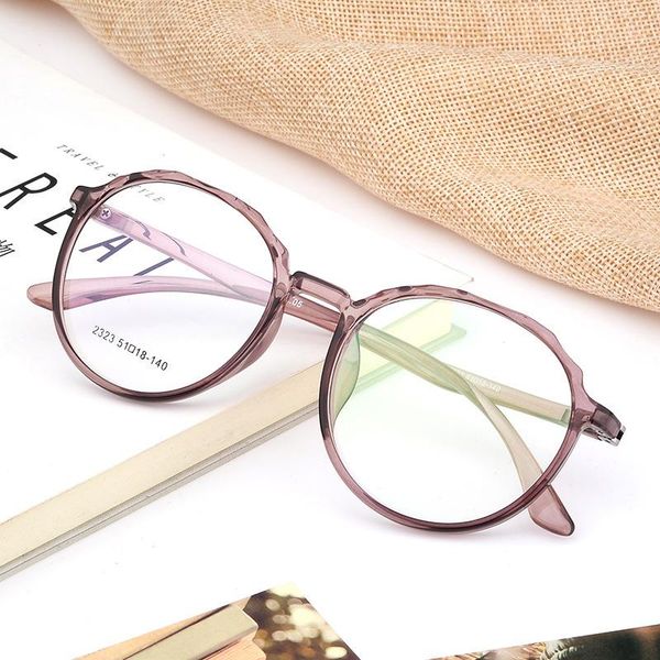 

fashion sunglasses frames logorela round ultralight 2323 tr90 women glasses frame prescription eyeglasses full rim eyewear, Black