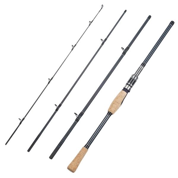 

4 sections fishing rod m power carbon fiber portable spinning fishing rod medium pole de pesca tackle