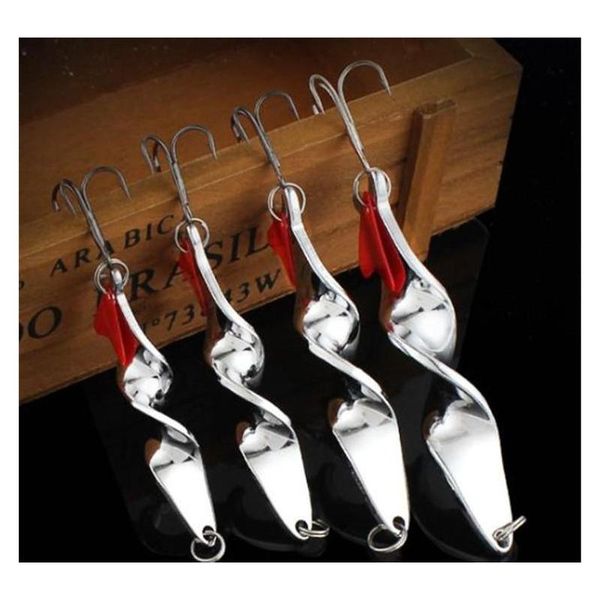 

5pcs/lot spinner metal baits & lures 10g-28g(6cm-8.3cm) 6#/4# fishing hooks pesca fishing tackle a jllqgu insyard