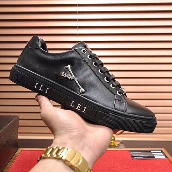 

fashion men leather lace up platform oversized sole sneakers white casualprinted mkj003, Red;white