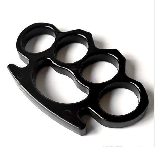 

new metal black and silver thick steel brass knuckle duster2