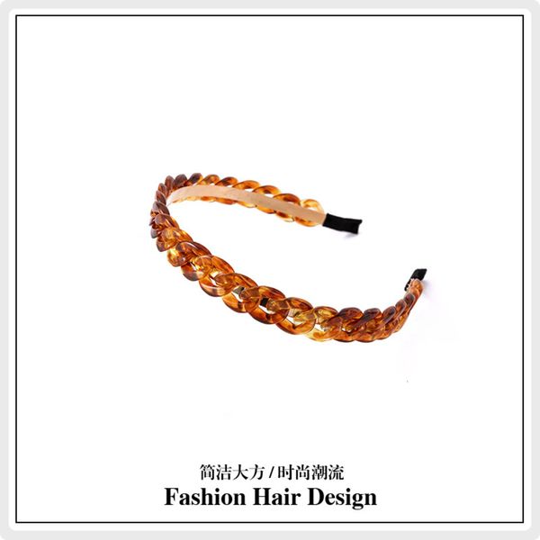 

chain headband sweet girl outgoing temperament net red same, Black;brown