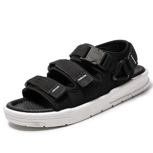 

men's casual roman outside breathable light sport sandals sandalias hombre plus, Black