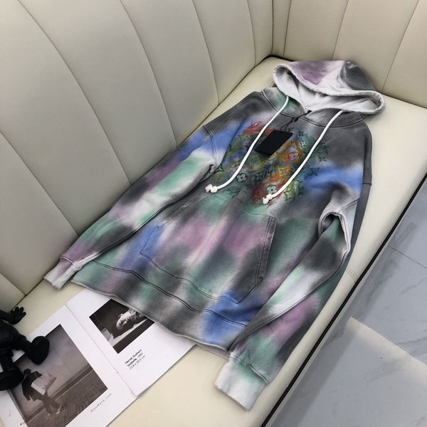 

2021 autumn milan runway sweatshirts print long sleeve women's hoodies high end jacquard pullover designer clothing 0820-9, Black