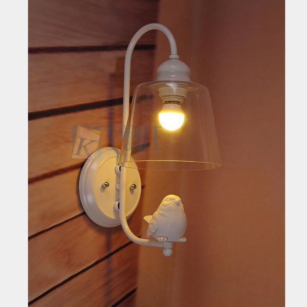 

creative art bird wall lamps led lamps bedroom aisle resin wall lamp e27 led light light lustre