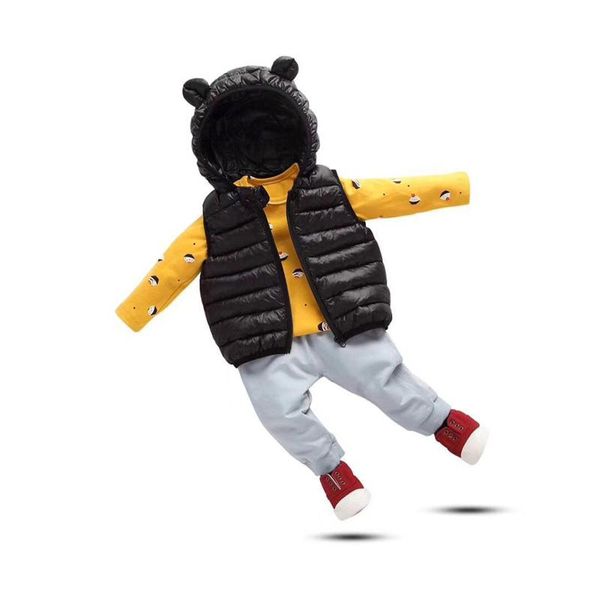 

waistcoat biniduckling 2021 kids padded for winter autumn warm sleeveless vest black boys girls thick coat outwear, Camo