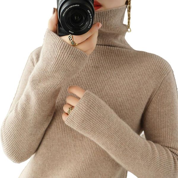 

women's sweaters sparsil autumn winter woman knitted sweater pullover turtleneck slim thin warm fashion pullovers female solid jumpers, White;black
