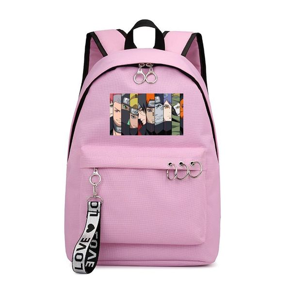 

naruto casual backpack anime harajuku backpacks bookbag japan style hrlrt girls hwukv akatsuki schoolbag bags brand for femme women sch esvl, Red;black