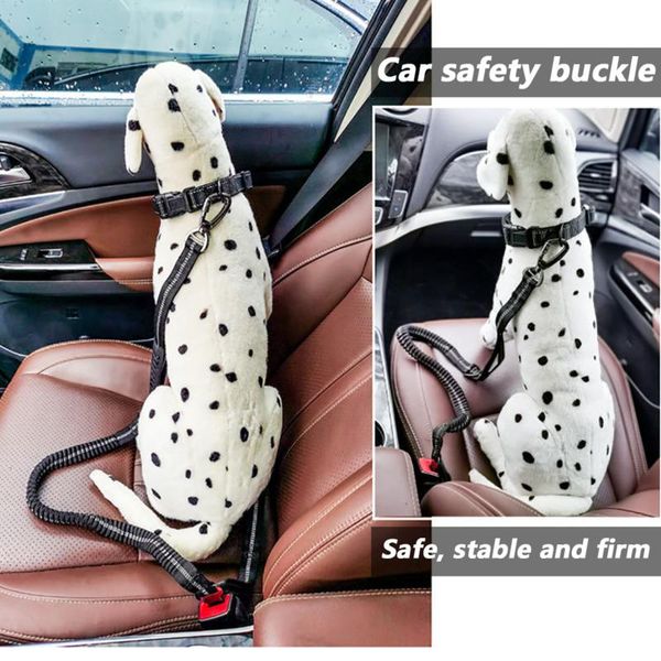 

new dog retractable leash fashion reflective adjustable car seat belt leashes pet product for medium and large dog collar leash