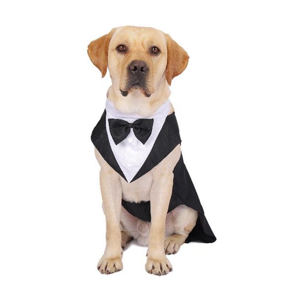 

dog apparel formal wedding shirt cotton tuxedo pet fashion suit for cosplay