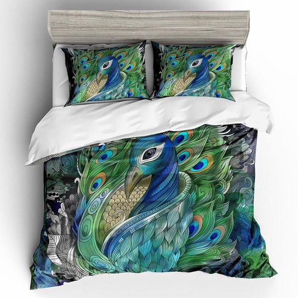 

bedding sets 3d set animals duvet cover feather polyester bed linen comfortable bedclothes soft pillowcase