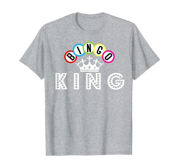 

bingo t-shirt king tee shirt, White;black