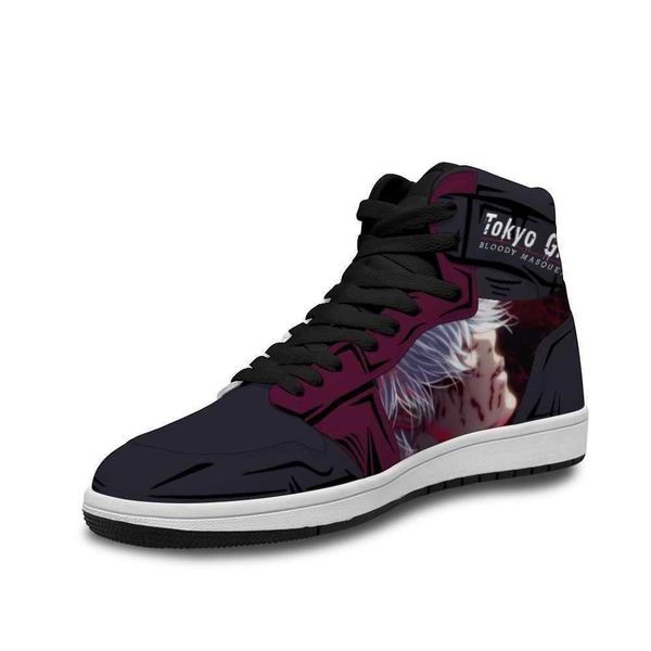 

2021 4rq3 tokyo ghoul leather basketball shoes korean style for soft low flat shoe