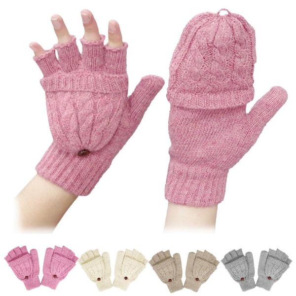 

fingerless gloves girls women ladies hand wrist warmer winter mitten glove for elegant warm female guantes 30p115, Blue;gray