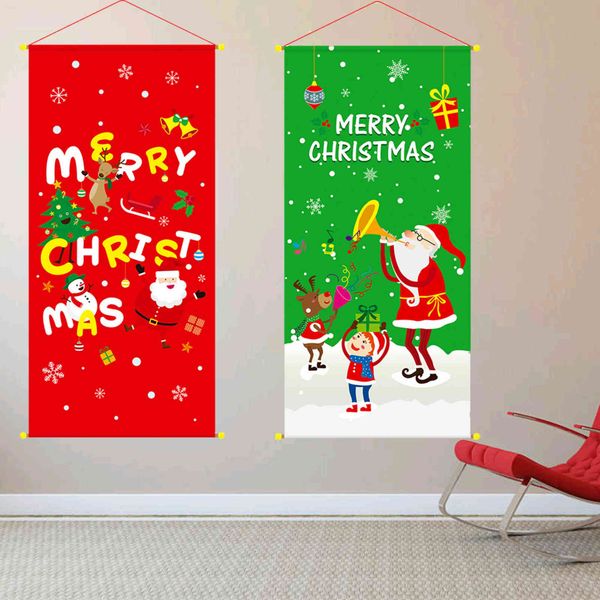 

new santa snowman lula mall l window decoration hanging flag