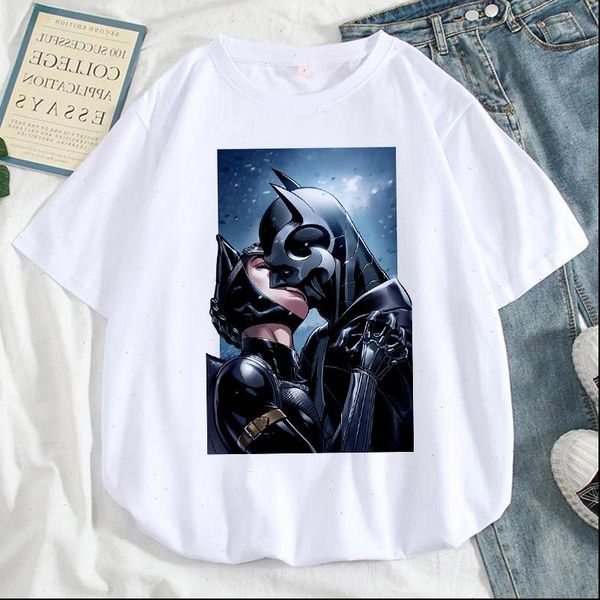 

summer cartoon kiss print t shirt women harajuku kawaii funny t shirt fashion streetwear white tshirt female clothing tee