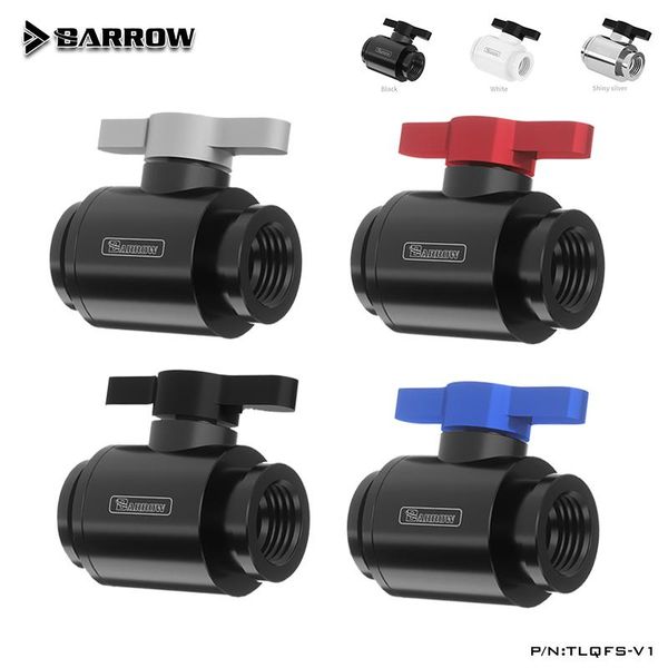 

barrow water coolings fittings tlqfs-v1,female to female water cooling valve,mini ball valves, multiple colour aluminium handle,