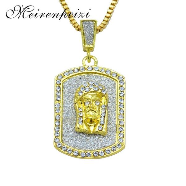 

hip hop love jesus army pendant head necklace luxury gold jewelry gift, Silver