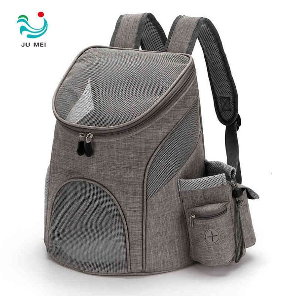 

pet bag backpack dog cat out portable foldable supplies breathable, Black;red