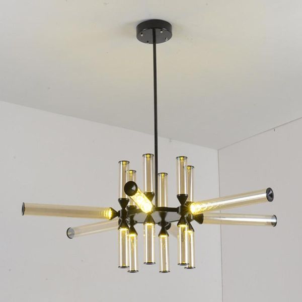 

pendant lamps post-modern dining room lamp creative glass tubes minimalist nordic lights led designer fixtures