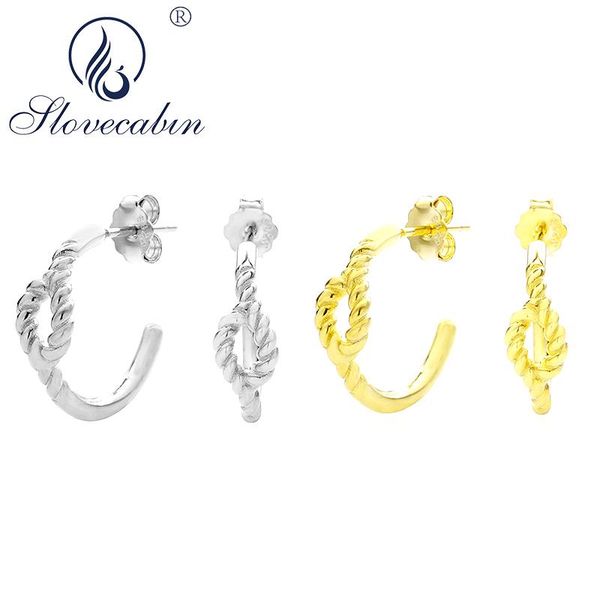

dangle & chandelier slovecabin 925 sterling silver reel twine pendant drop earrings for women wedding none stone simple femme luxury bijoux