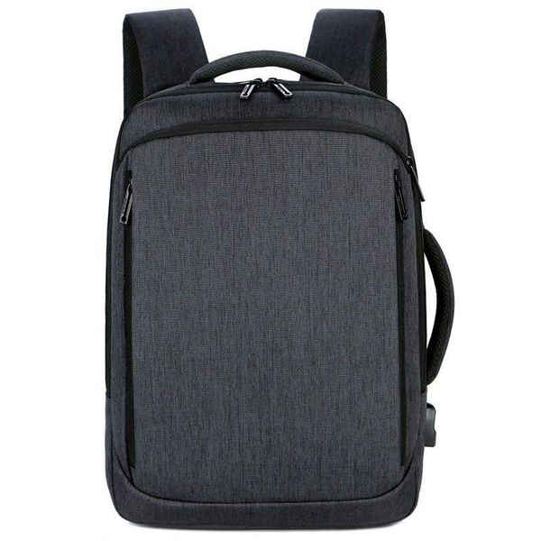 

men's business backpack waterproof and wear-resistant multifunctional lapbag usb charging casual male bagpack
