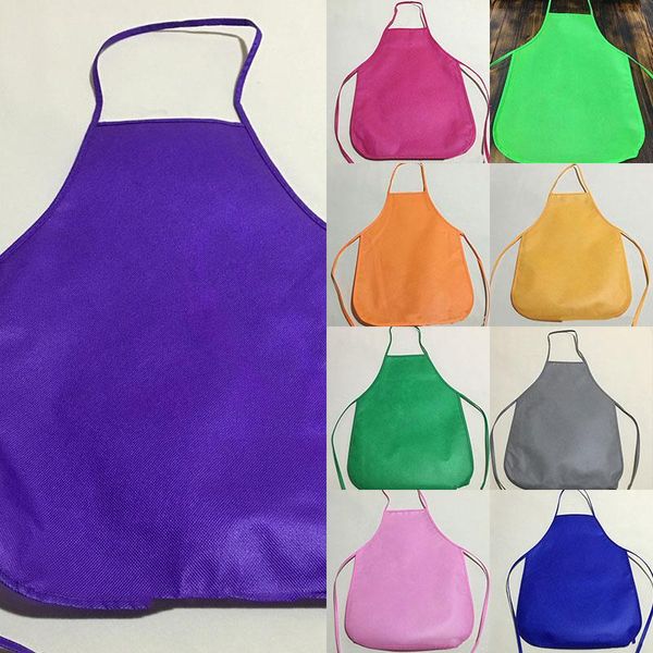 

aprons colorful children waterproof non-woven fabric painting kids apron for activities art class craft dropship