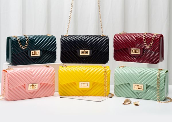 

girls purses and handbags for women pvc jelly clear coin pouch shoulder bag ladies hand bags tote pures and bags, Red;black