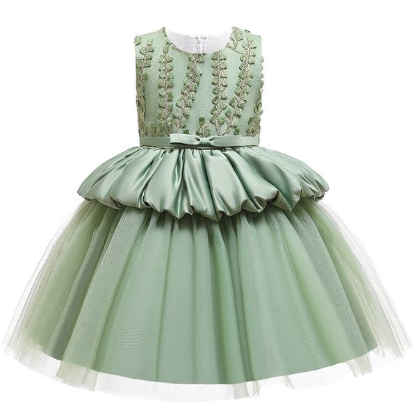 

Girls babys first birthday party dance performance embroidered dress flower girls Eucharist Party Cake evening dress vestidos