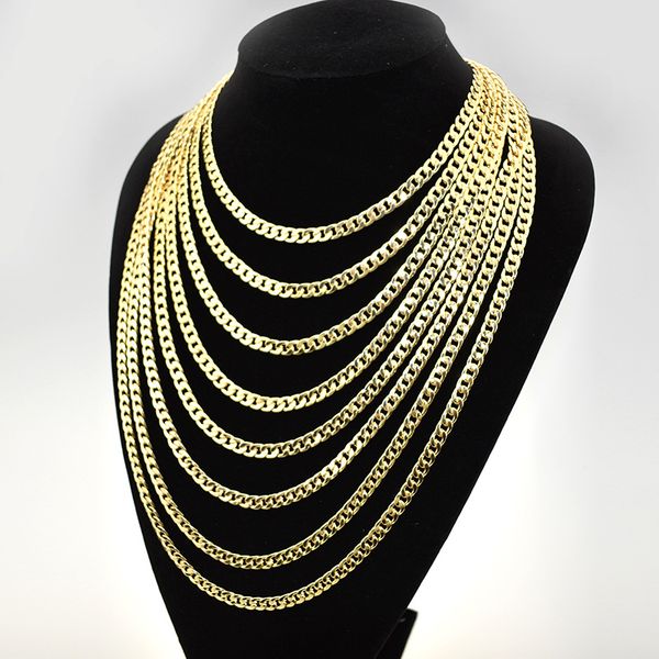 

High Quality Best Jewelry SupplÂ Cool Necklaces for Men or WomanÂ 6MM Side Necklace Plated K Gold Necklace Bracelet, Silver