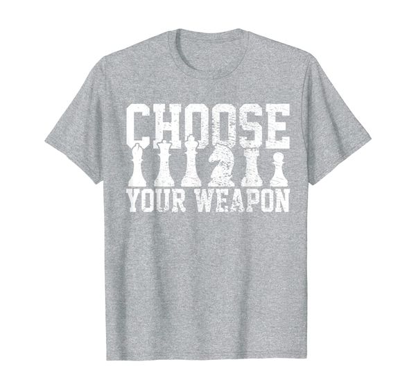 

Chess Choose Your Weapon Chessmen Vintage T-Shirt, Mainly pictures