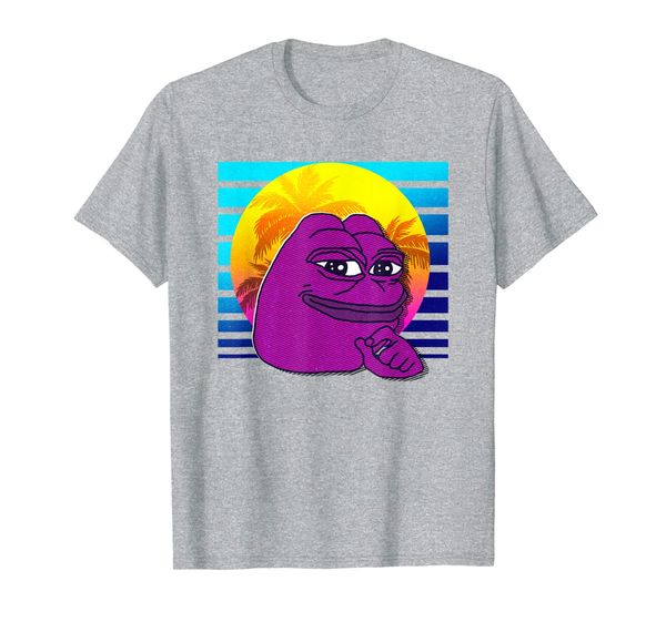 

retro 80s vaporwave pepe dank meme t-shirt, White;black