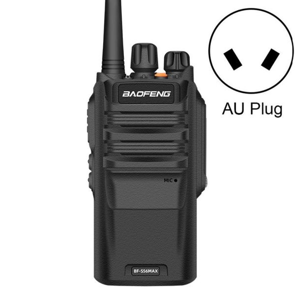 

baofeng bf-s56max high-power waterproof handheld communication device walkie-talkie plug specificationsau plug
