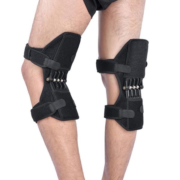 

outdoor fitness equipment knee protector joint support pads breathable non-slip power lift rebound spring force leg
