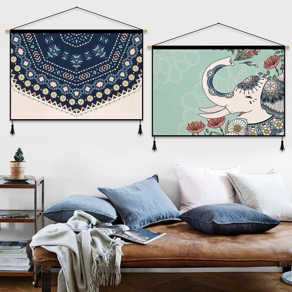 

tapestries ethnic chinese tapestry wall hanging vintage large wallpapers living room bohemian tapisserie mural decoration ed50gt