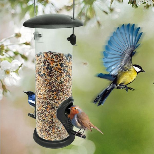 

other bird supplies birds feeding bowl bottle hanging type outdoor pvc pet feeder with two holes container for garden yard decoration