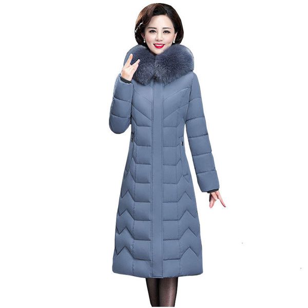 

long slim fur coat hooded winter down coat heavy jacket thick warm oversize cotton padded wadded parkas outwear 201006, Black