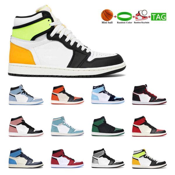 

jumpman basketball shoes 1s lucky green women men 1 sports white black volt sneakers pturbo trainers size 36-45