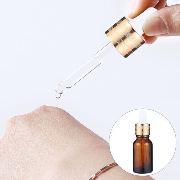 

storage bottles & jars 10pcs dropper glass empty portable essence makeup