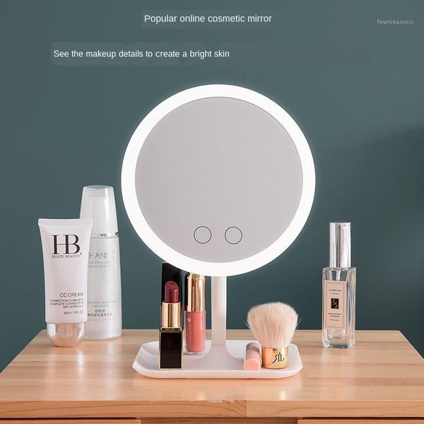 

with led lights dressing table makeup mirror beauty tools ring lamp change po fill light cy527 mirrors1