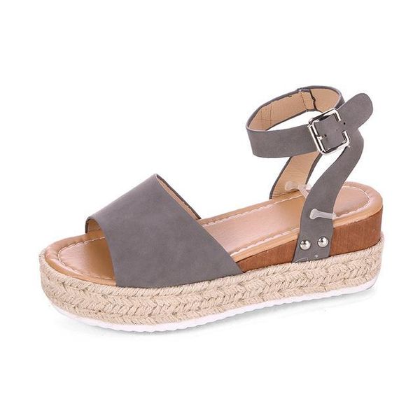 

dress shoes european and american -selling sandals platform rope rome women, Black