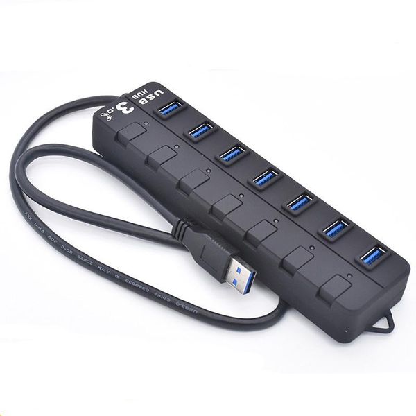 

hubs twobro 7 ports usb hub 3.0 portable splitter with switch adapter for pc laptop