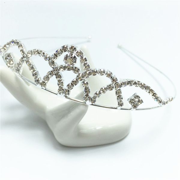 

version diamond hair accessories bridal crown hair band sweet children's headband hair clip accessories, Golden;silver