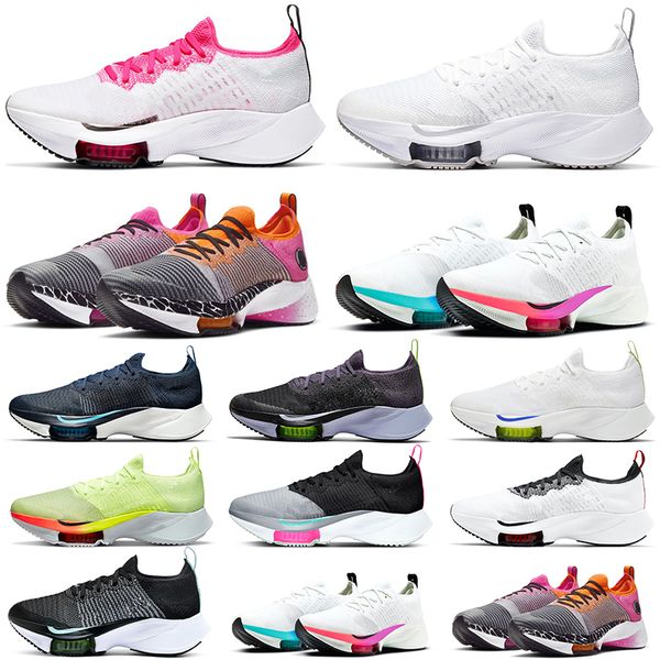 

zoom tempo next% fly knit running shoes men women sports sneakers black white pink volt yellow mens trainers platform fashion outdoor joggin