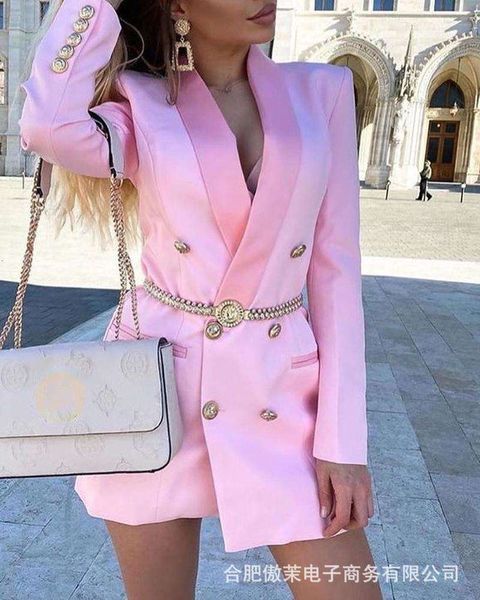 

women's pink suit coat, Black;brown