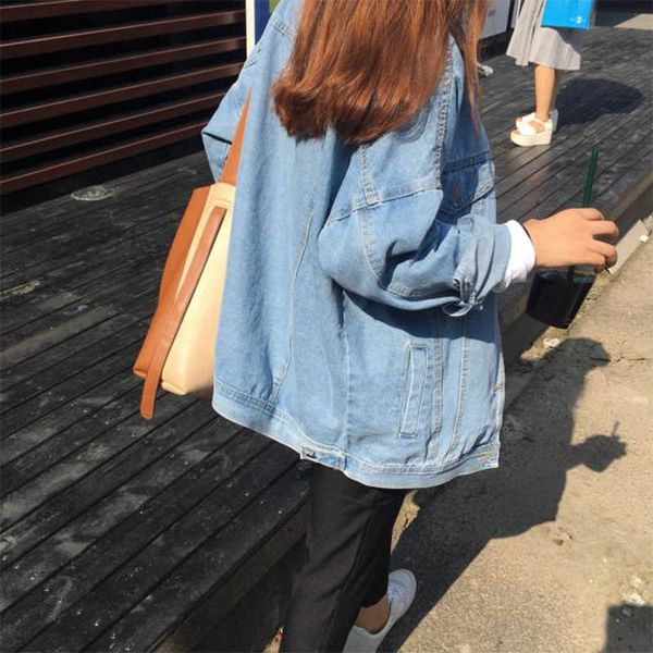 

jeans jacket women new spring autumn solid denim blue coats & jackets selling women's fashion casual denim jacket 201012, Black;brown