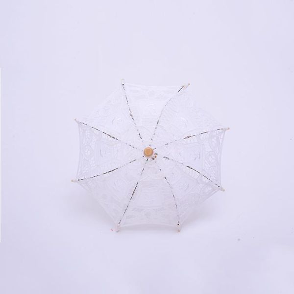 

umbrellas qunyingxiu 19cm girls craft flower lace gorgeous umbrella embroidery princess silk decoration classical wedding